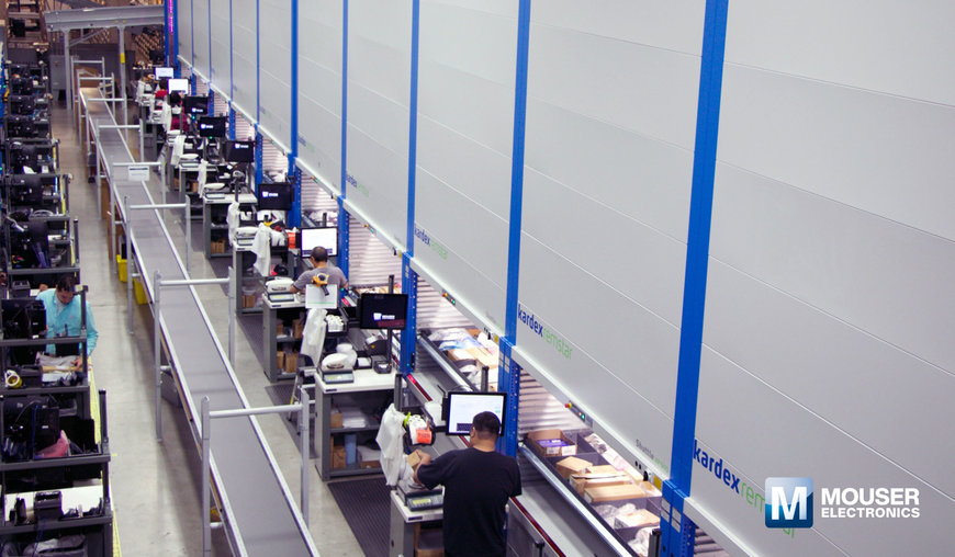 Mouser Electronics ist führender Distributor mit moderner Lagerautomatisierung